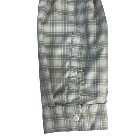 Columbia Plaid LS Shirt Womens 2X Green New Omni Wick Shade Fishing - Picture 7 of 16